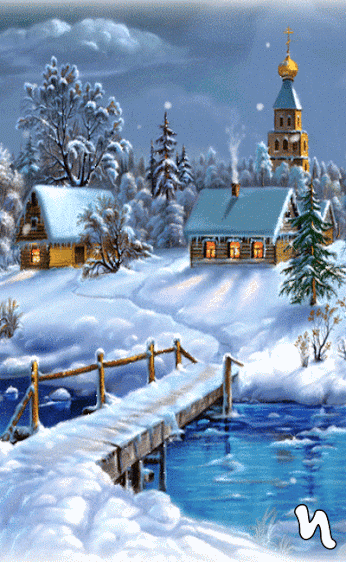 Анимационные открытки с Новым 2026 годом Лошади10