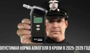 Допустимая норма алкоголя в крови в 2025-2026 году