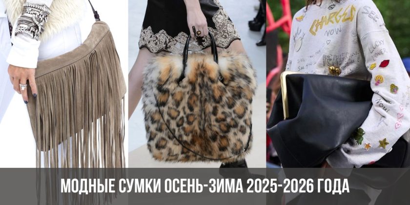 Модные сумки осень-зима 2025-2026 года