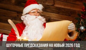 Шуточные предсказания на Новый 2026 год