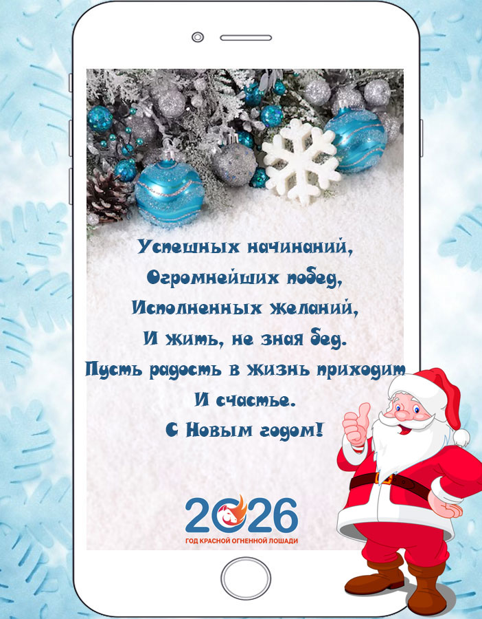 СМС: с Новым 2026 годом30