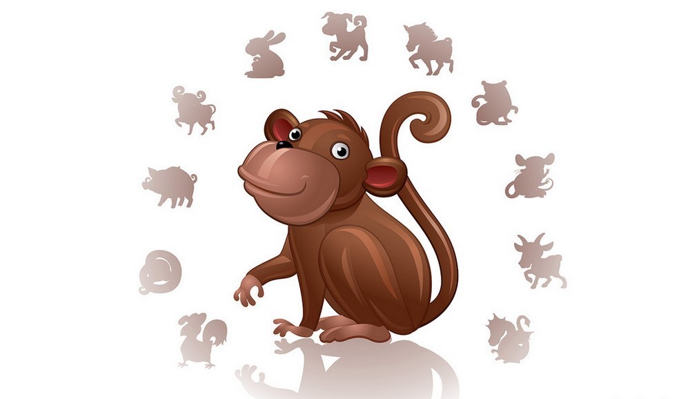 Обезьяна в центре зодиакального круга