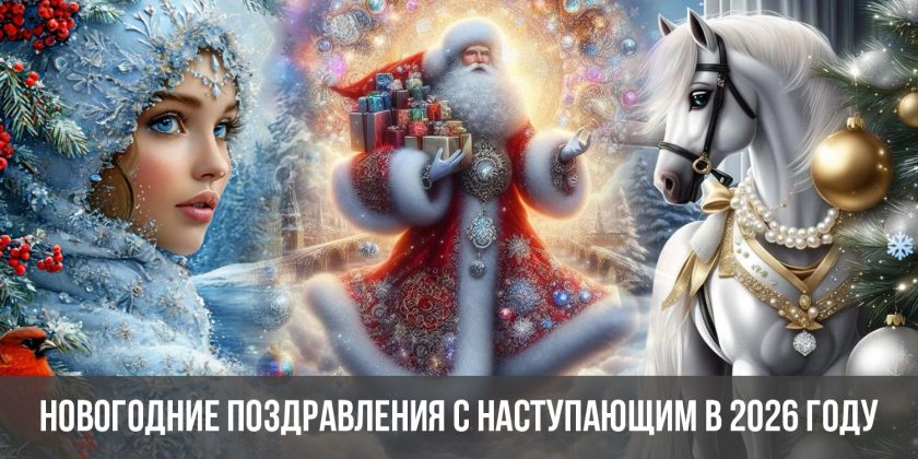 Новогодние поздравления с наступающим в 2026 году