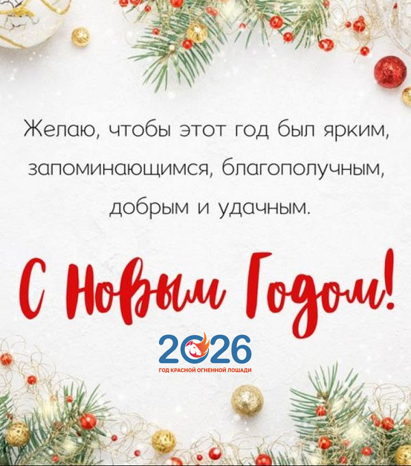 Официальные поздравления с Новым 2026 годом10