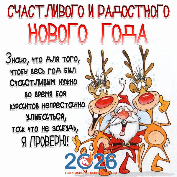 Прикольные поздравления на Новый 2026 год18