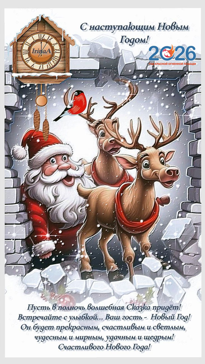 Прикольные поздравления на Новый 2026 год25