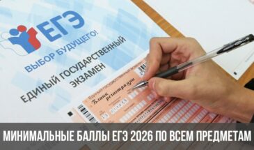 Минимальные баллы ЕГЭ 2026 по всем предметам