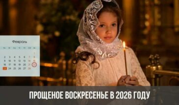 Прощеное воскресенье в 2026 году